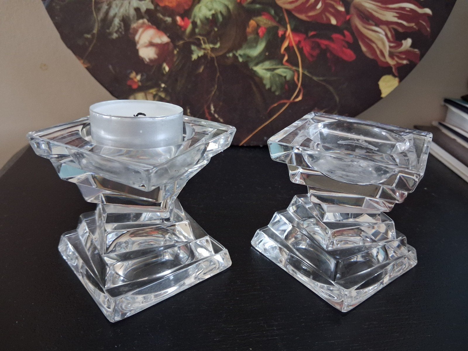 Set van 2 JG Durand ķristallen kandelaars, Antiek en Kunst, Ophalen of Verzenden