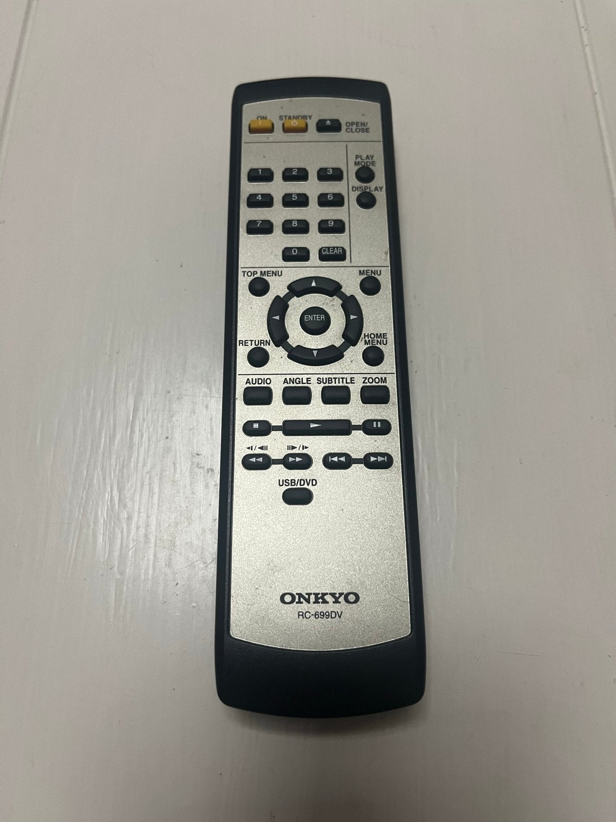 Onkyo RC-698DV Afstandsbediening voor DVD-speler, Ophalen of Verzenden, Gebruikt, Origineel, Dvd