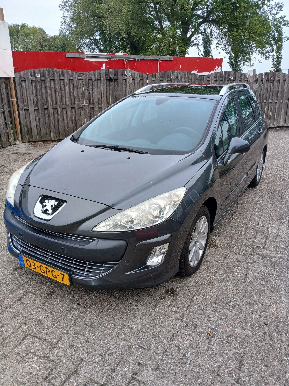 Peugeot 308 1.6 VTI 16V SW 7P 2008 Grijs, Auto's, Voorwielaandrijving, 4 cilinders, 7 stoelen, 1415 kg