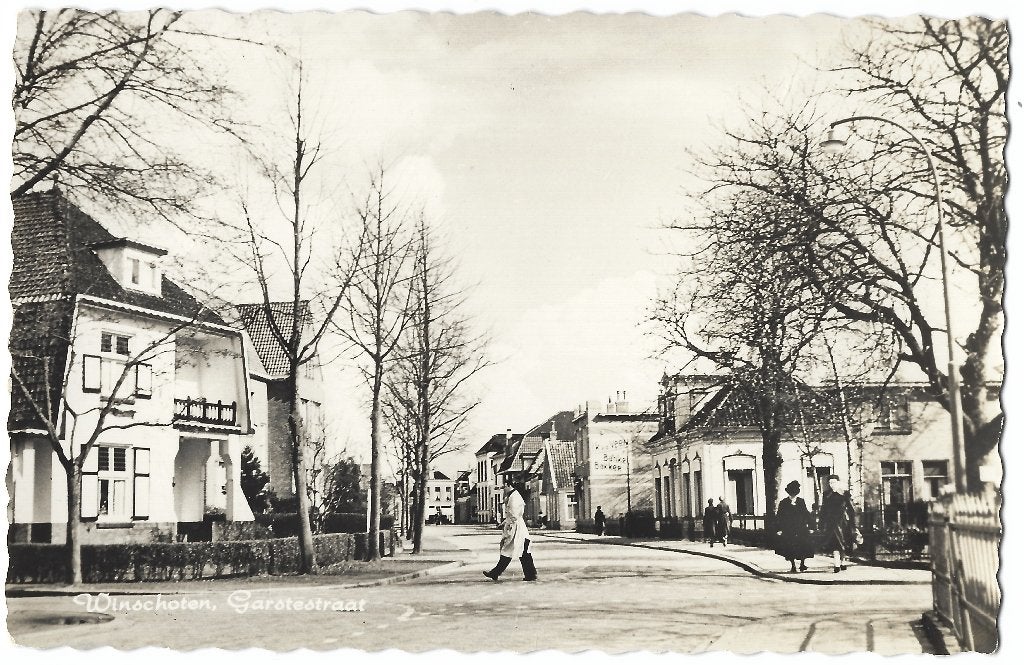 Winschoten, Garstestraat, Verzenden, 1940 tot 1960, Gelopen, Groningen