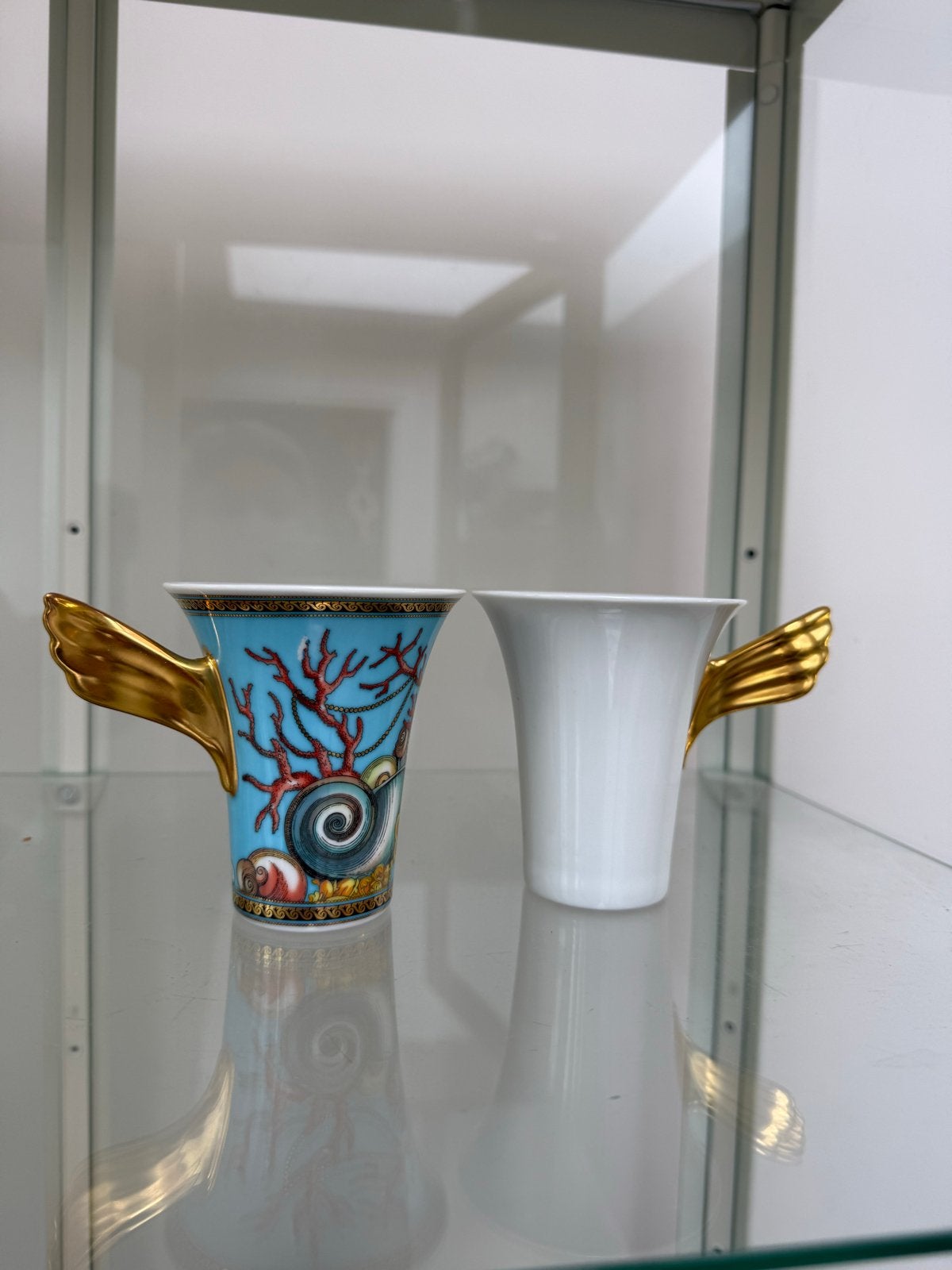 Versace Rosenthal koffiekopjes - Les Trésors de la Mer, Antiek en Kunst, Ophalen of Verzenden