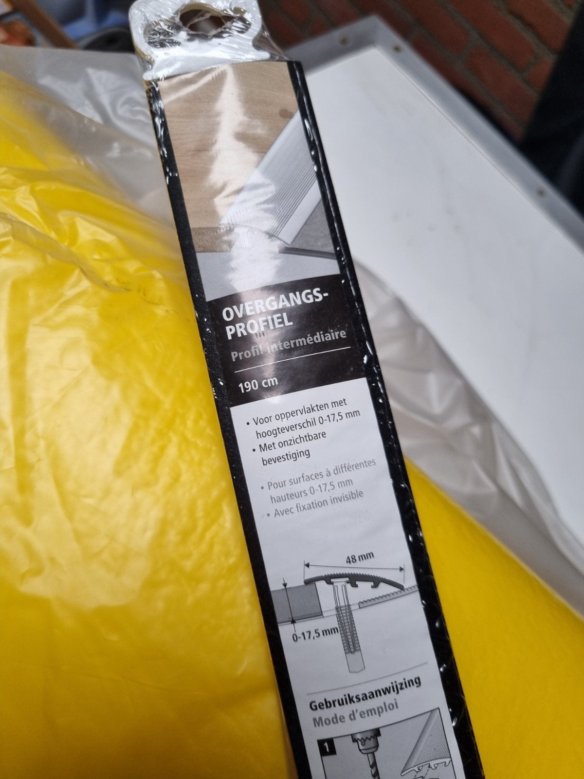 overgangs drempel zwart, Ophalen, 30 cm of meer, 50 tot 150 cm, Nieuw