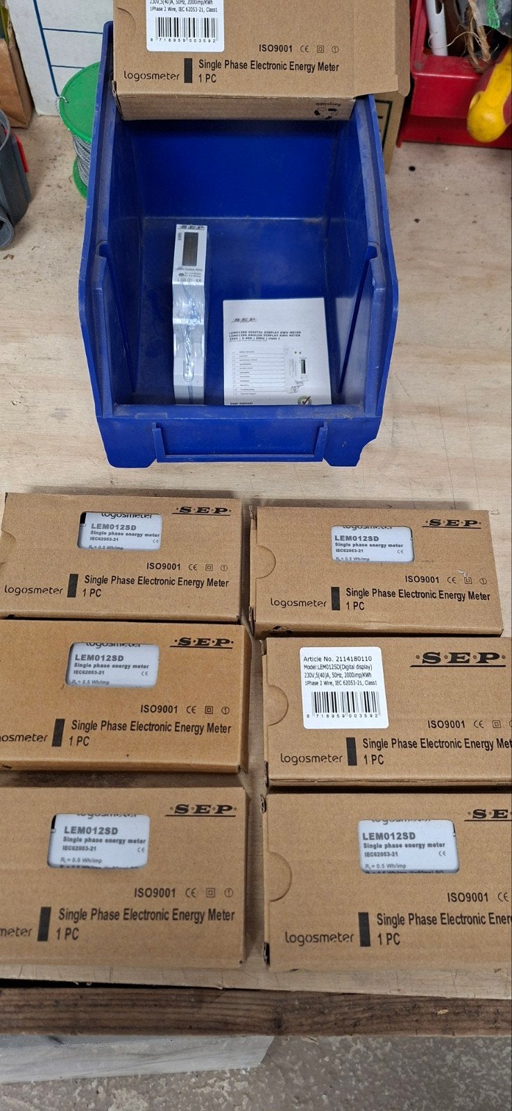 SEP LEM012SD Digitale 1-fase kWh-meter / kWh meter (Nieuw), Overige typen, Nieuw, Ophalen of Verzenden, Sep