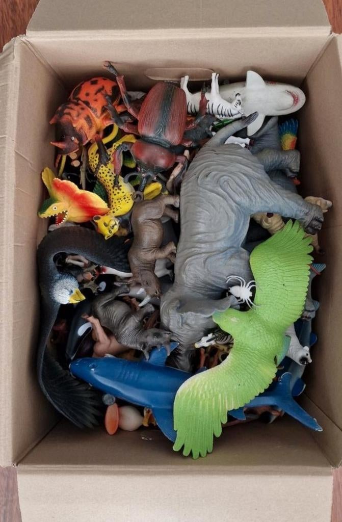 220x Partij speelgoed oa wilde dieren, Ophalen of Verzenden, Gebruikt