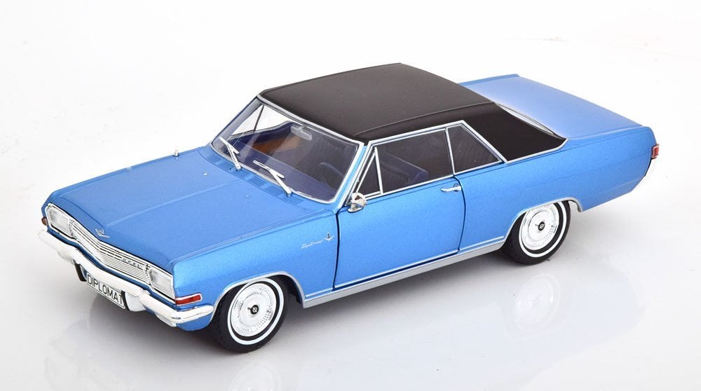 Whitebox 1:24 Opel Diplomat V8 Coupe blauw metallic zwart, Overige merken, -, Nieuw, Ophalen of Verzenden