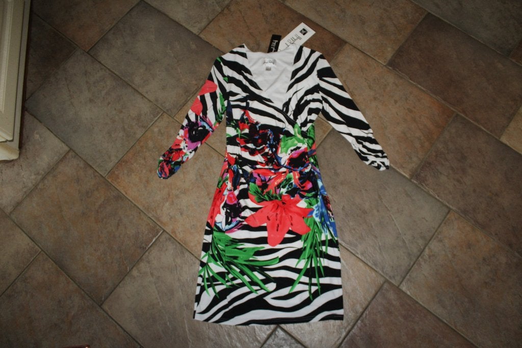 Joseph Ribkoff prachtige apart zebra/print jurk mt 40, Maat 38/40 (M), Overige kleuren, ., Joseph Ribkoff