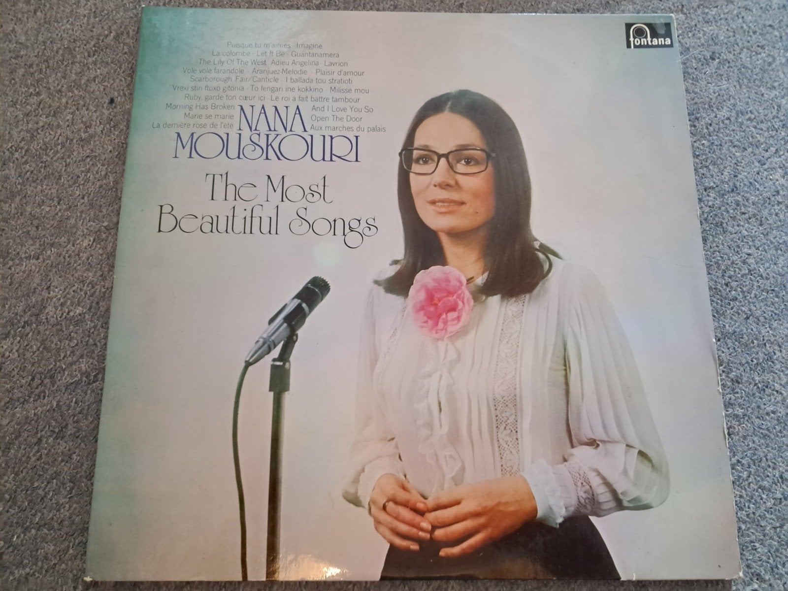 Nana Mouskouri - The Most Beautiful Songs Dubbel LP, Ophalen, 1970 - 1979, Gebruikt, 12 inch