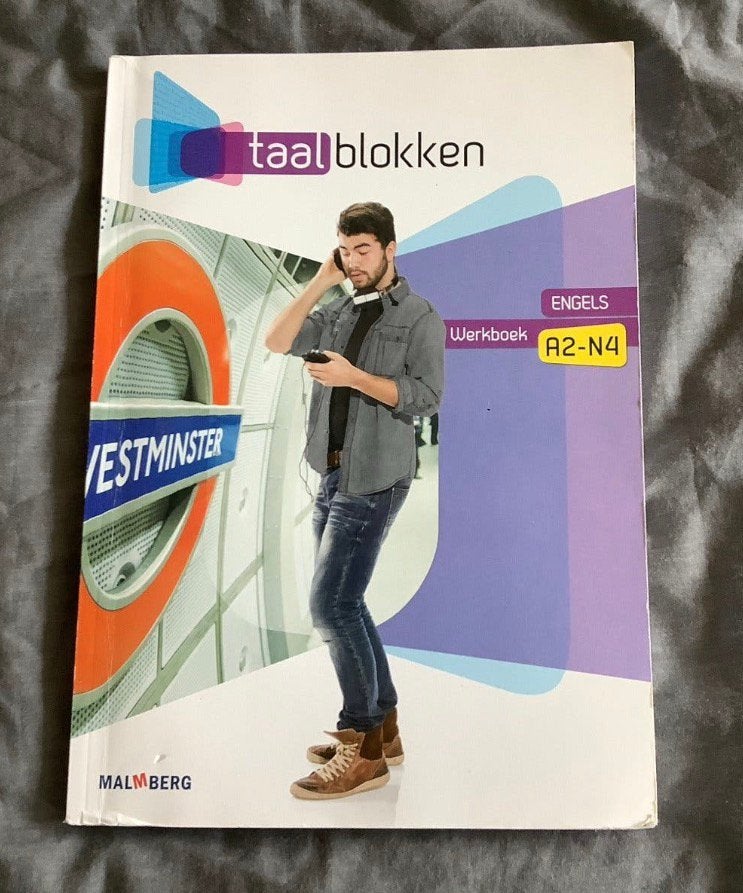 Taalblokken Engels werkboek A2-N4, Ophalen of Verzenden, Alpha, Zo goed als nieuw, Overige niveaus