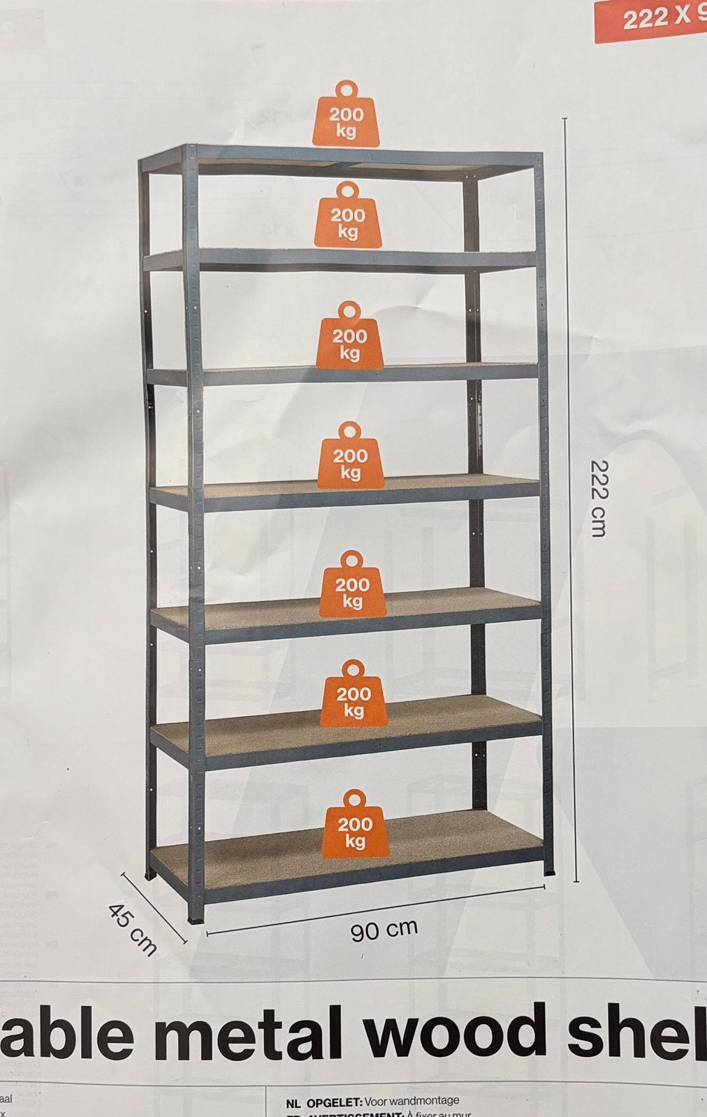 Avasco Strong Tower L Stellingkast - NIEUW, Huis en Inrichting, Kasten | Stellingkasten, Ophalen, Nieuw