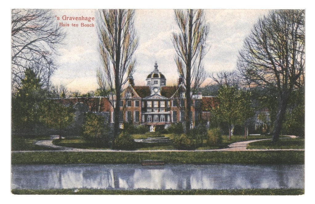 939696 s Gravenhage Huis ten Bosch 1908 Gelopen met zegel