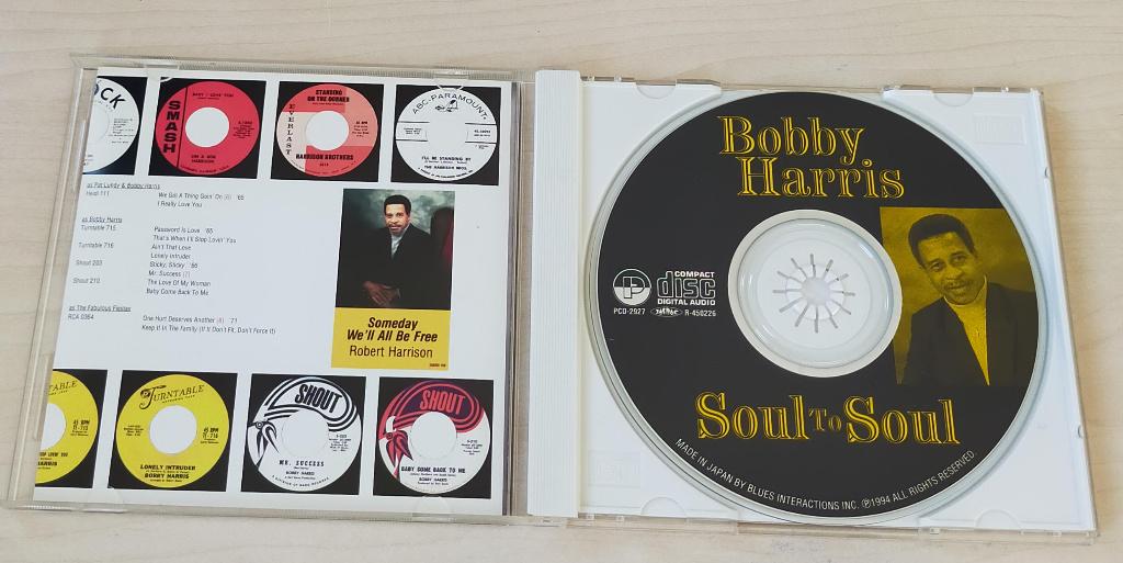 Bobby Harris - Soul To Soul CD 1994 Japan, Cd's en Dvd's, Ophalen of Verzenden, Zo goed als nieuw