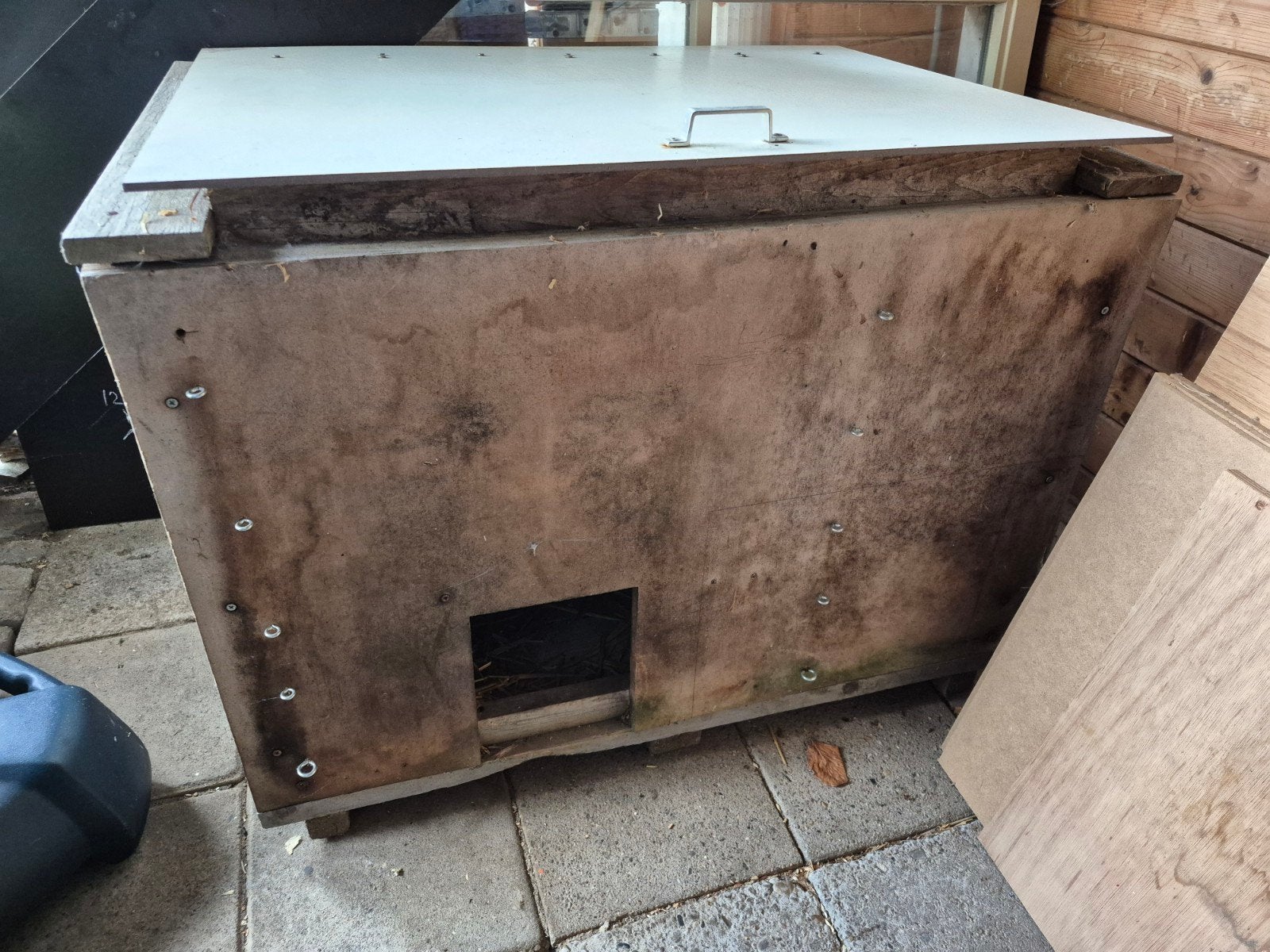 Nachthok voor kippen of konijnen. 95x65x77, Dieren en Toebehoren, Ophalen, Gebruikt, Hok