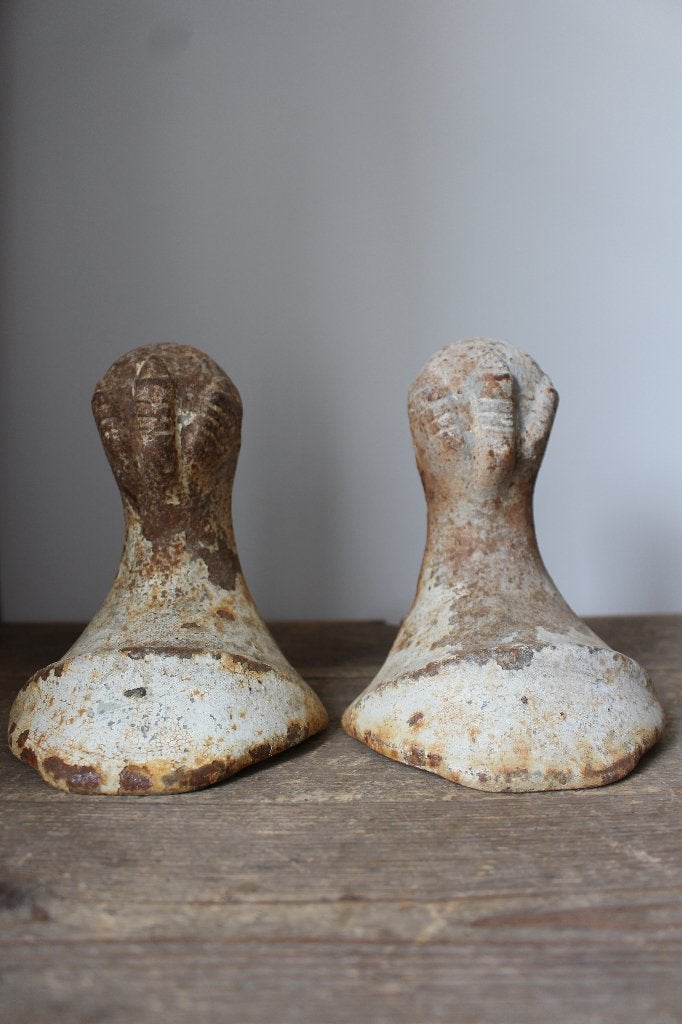 2 oude brocante bad poten / ornamenten *Pronck & Praal*, Ophalen of Verzenden