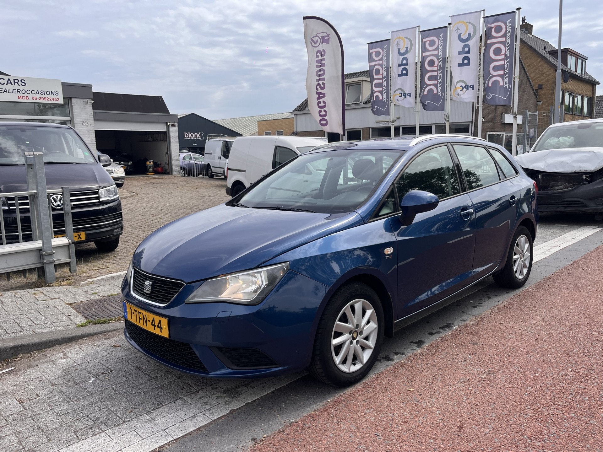 SEAT Ibiza ST 1.2 TSI Style Airco Stoelverw. LMV (bj 2012), Auto's, Voorwielaandrijving, Euro 5, 4 cilinders, Blauw