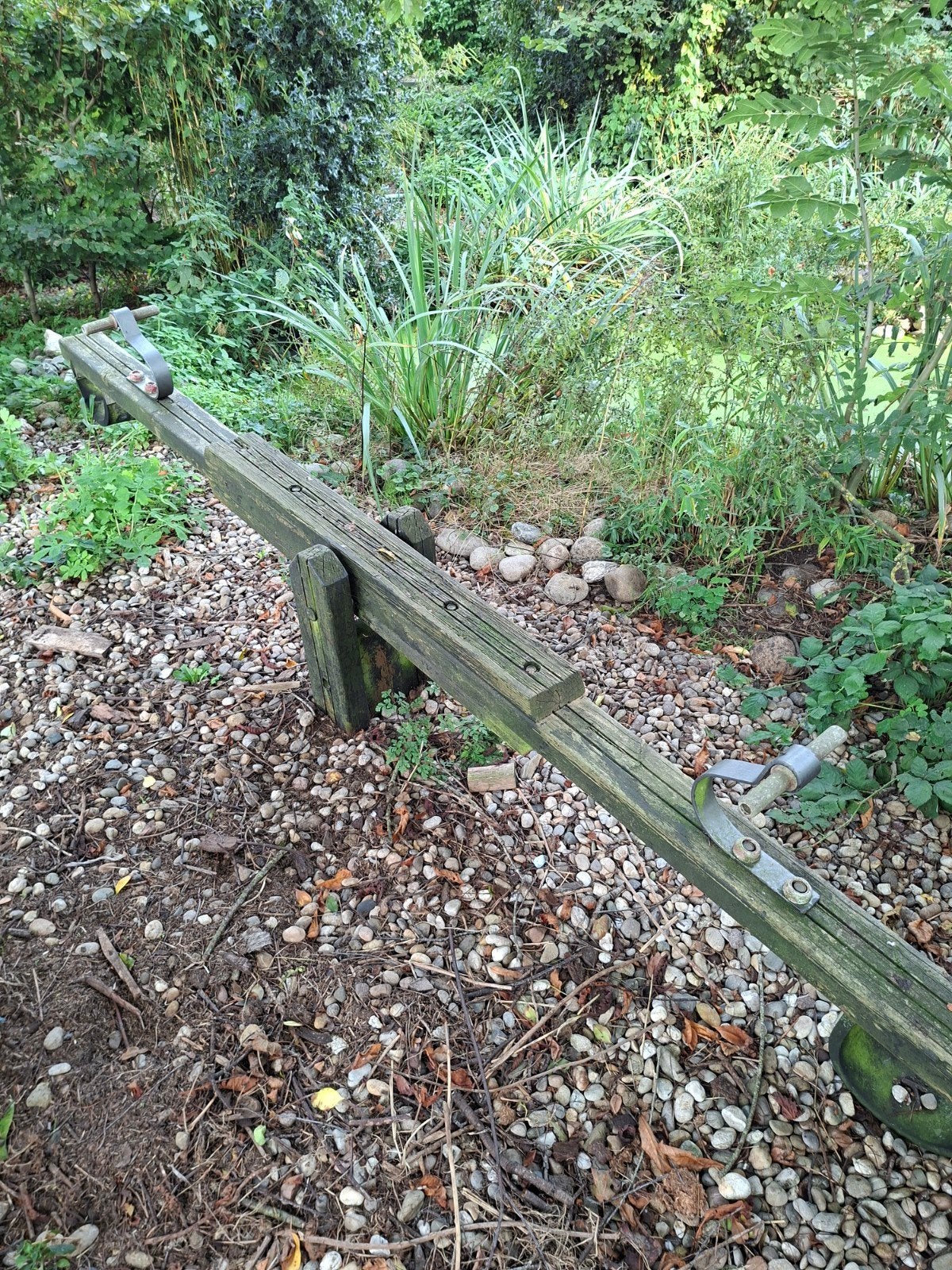 Houten wipwap voor de tuin, Ophalen of Verzenden, Gebruikt, Overige typen