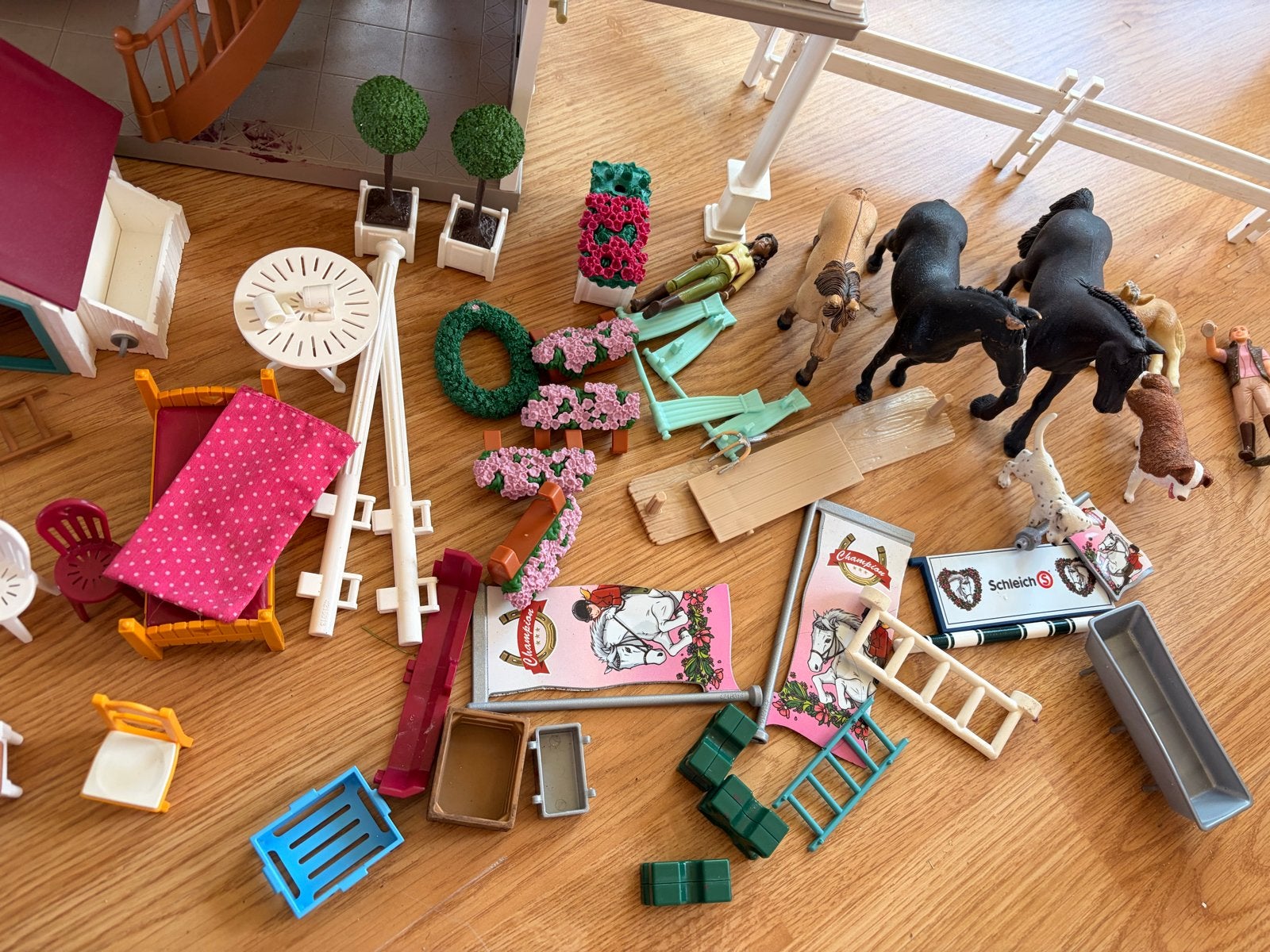 Grote Schleich verzameling: paarden, dieren en accessoires, Ophalen of Verzenden, Gebruikt, Jongen of Meisje