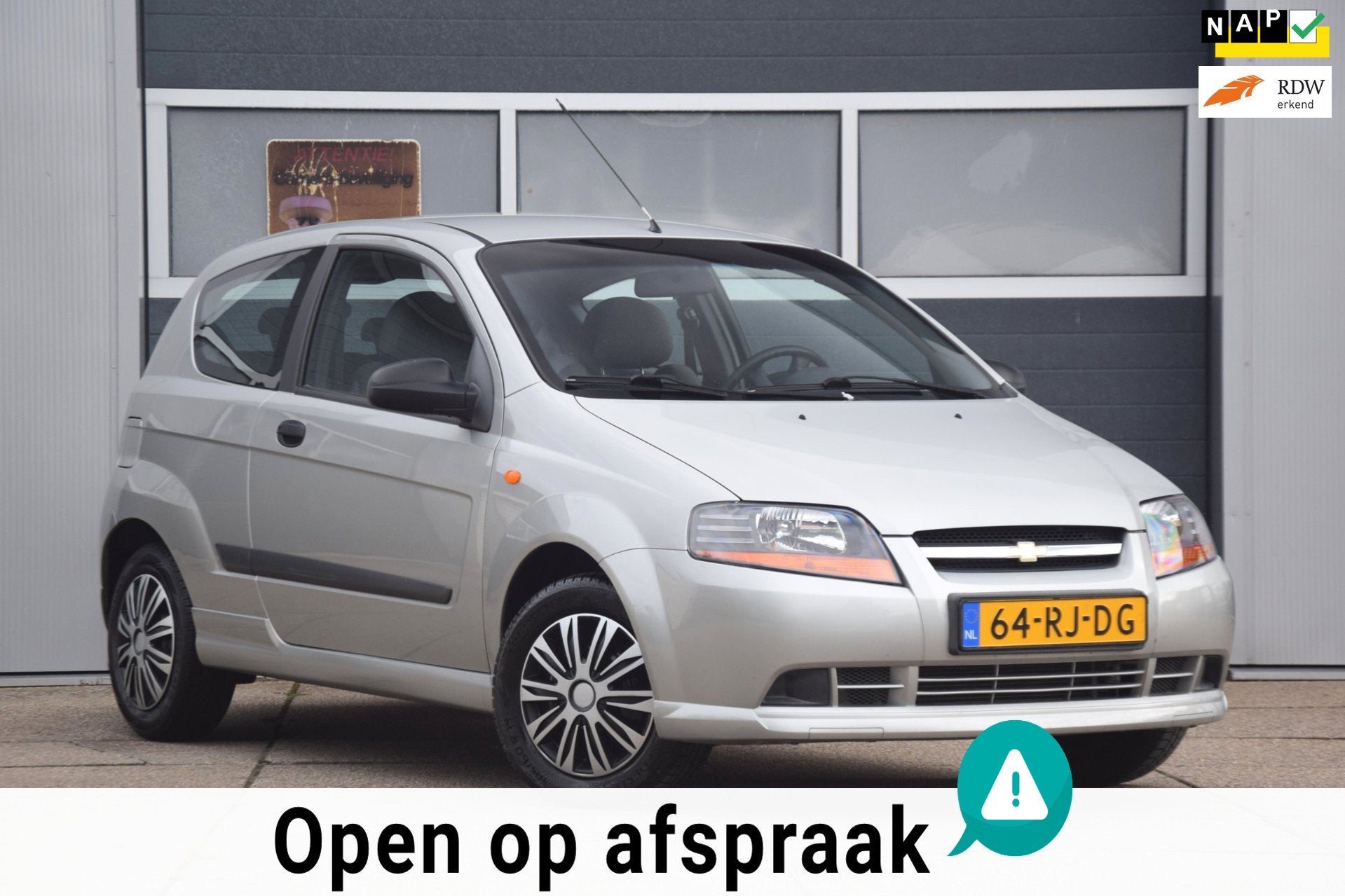 Chevrolet Kalos 1.4-16V Spirit AUTOMAAT 2e eigenaar! APK 07-, Auto's, Chevrolet, 94 pk, Stof, 4 cilinders, Origineel Nederlands