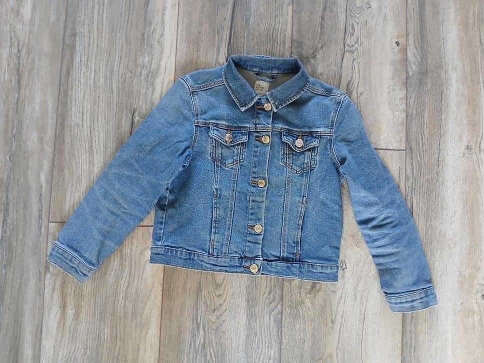 Jack/jas/spijkerjasje 134, Kinderen en Baby's, Kinderkleding | Maat 134, Ophalen of Verzenden, Gebruikt, Meisje, Jas