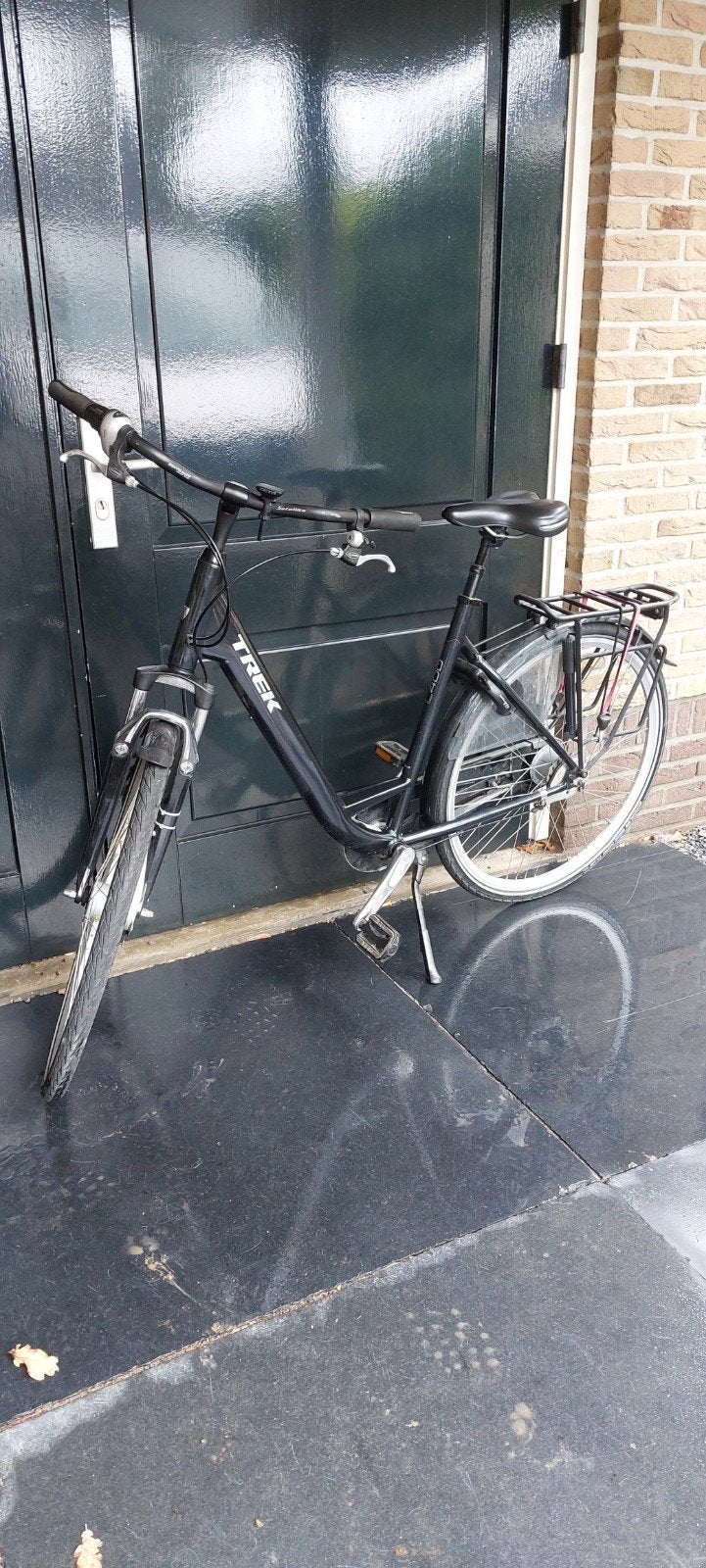 Trek L400 Damesfiets zwart framemaat 55cm, Velgrem, Versnellingen, Ophalen, Overige merken