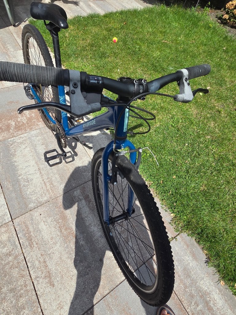 Btwin Riverside 900 kinderfiets 26 inch (9-12 jaar) – blauw, Fietsen en Brommers, Fietsen | Jongens, Gebruikt, Velgrem, Versnellingen