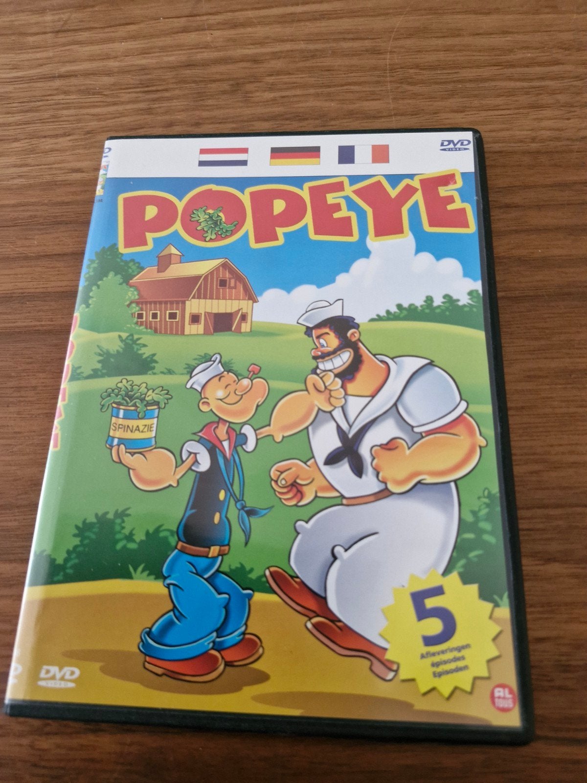Popeye DVD - 5 klassieke afleveringen, Nederlands, Gebruikt, Tekenfilm, Nederlands