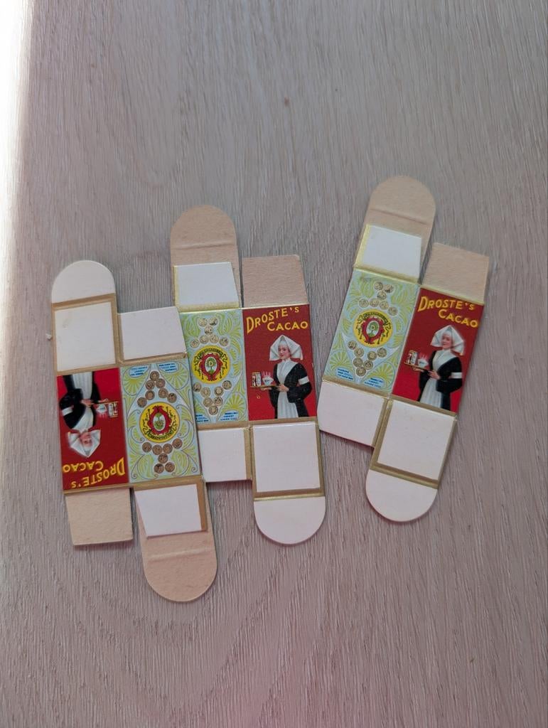 Set van 3 originele Droste Cacao knipvellen - Nieuwstaat, Ophalen of Verzenden, Nieuw