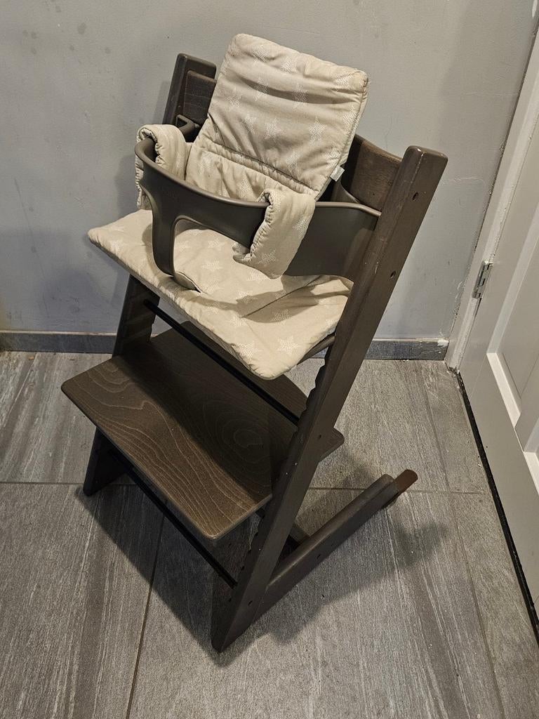 Hazy grey Stokke tripp trapp, supernette staat., Kinderen en Baby's, Kinderstoelen, Ophalen, Zo goed als nieuw, Meegroeistoel