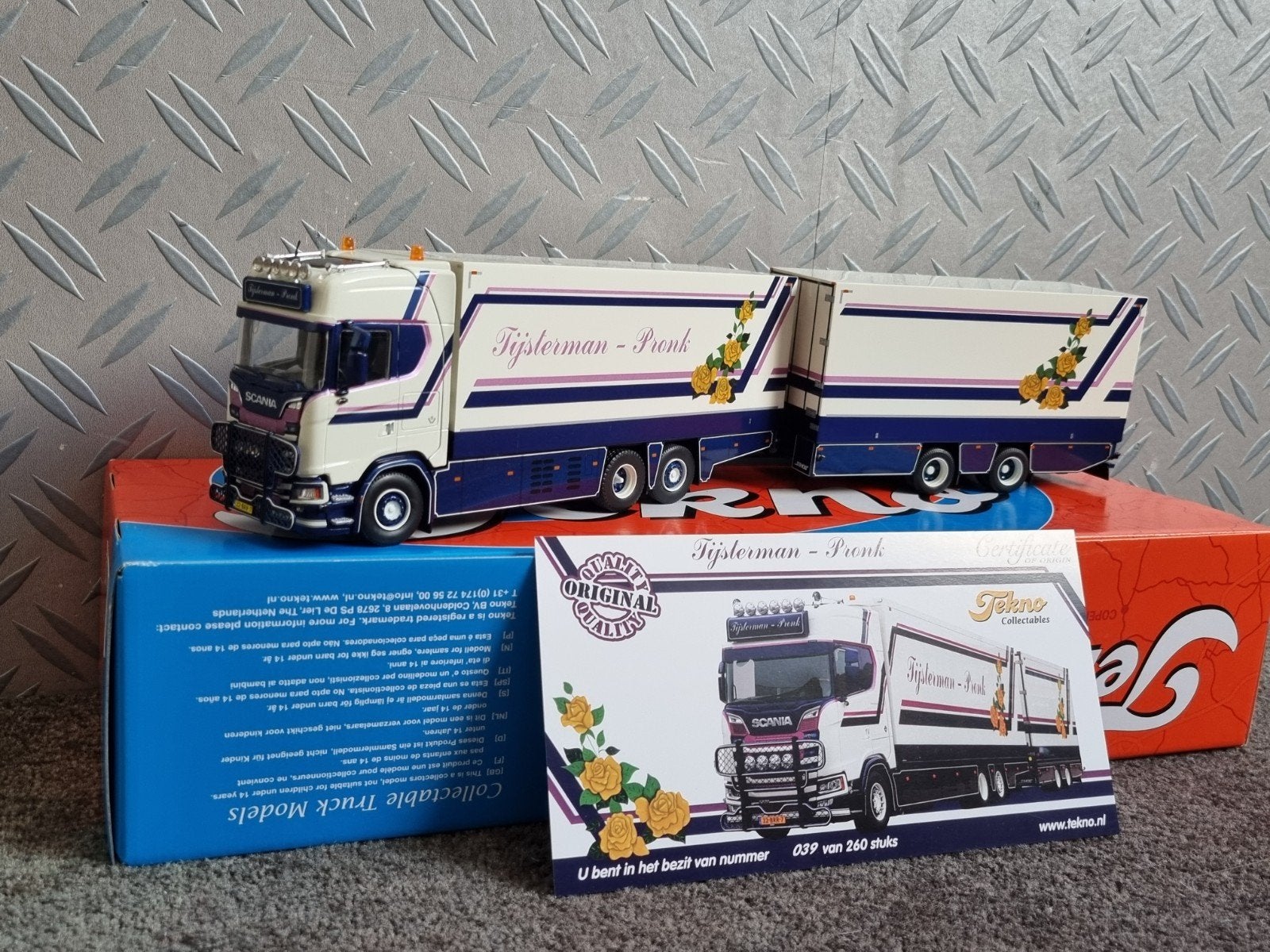 Tekno Tijsterman-Pronk., Hobby en Vrije tijd, Modelauto's | 1:50, Ophalen of Verzenden, Nieuw, Bus of Vrachtwagen, Tekno