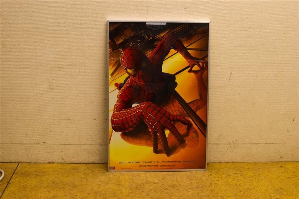 Ingelijste poster van spiderman 49350, Ophalen of Verzenden, Gebruikt, A1 t/m A3, Film en Tv