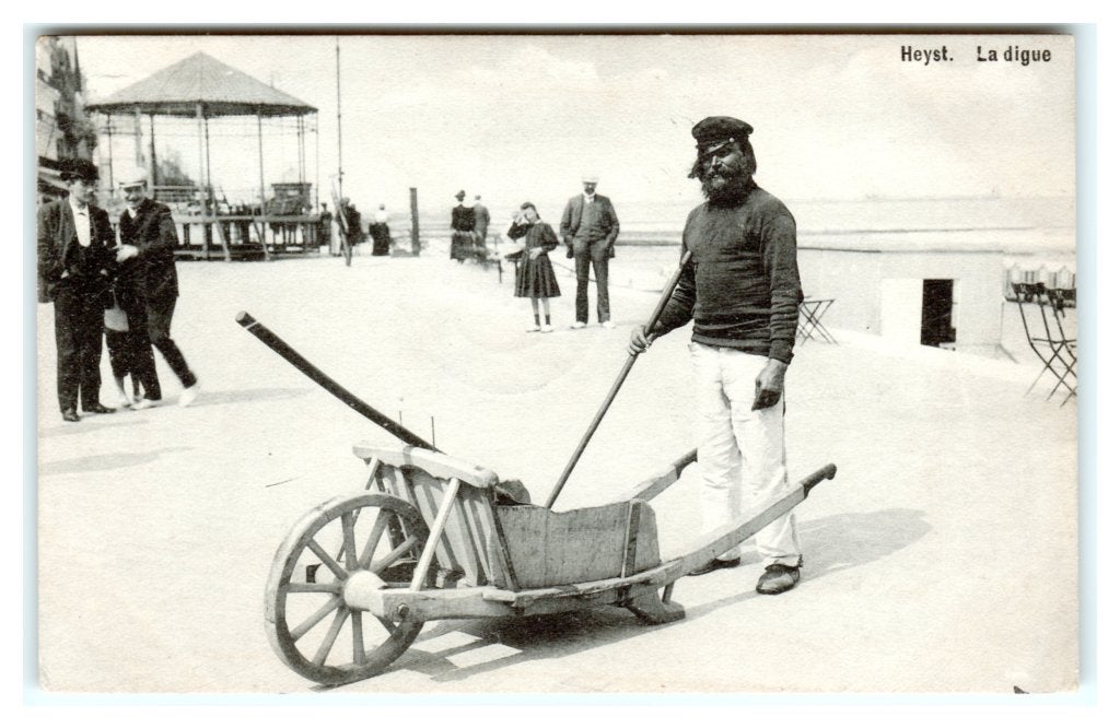 Knokke-Heist, Heyst. La digue, Ophalen of Verzenden, Voor 1920, Gelopen, West-Vlaanderen