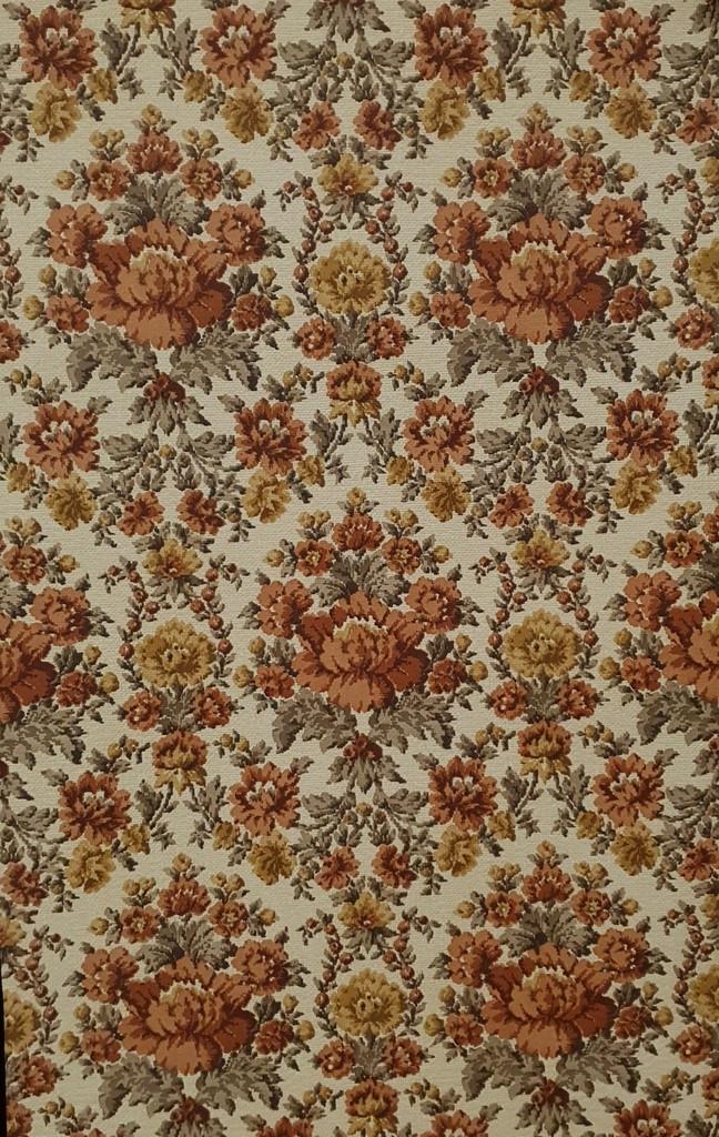 13712 Barok bloemen oma behang vintage  swiet, Huis en Inrichting, Stoffering | Behang, Verzenden, Minder dan 10 m², Beige