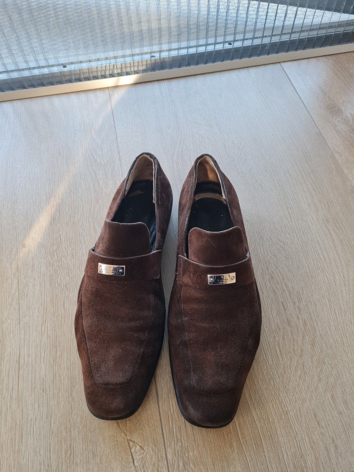 Gucci suède loafers - Maat 42, Kleding | Heren, Loafers, Bruin, Ophalen of Verzenden, Gucci