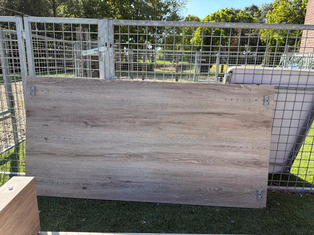 Houten tv meubel, Ophalen, Overige materialen, 100 tot 150 cm, Zo goed als nieuw