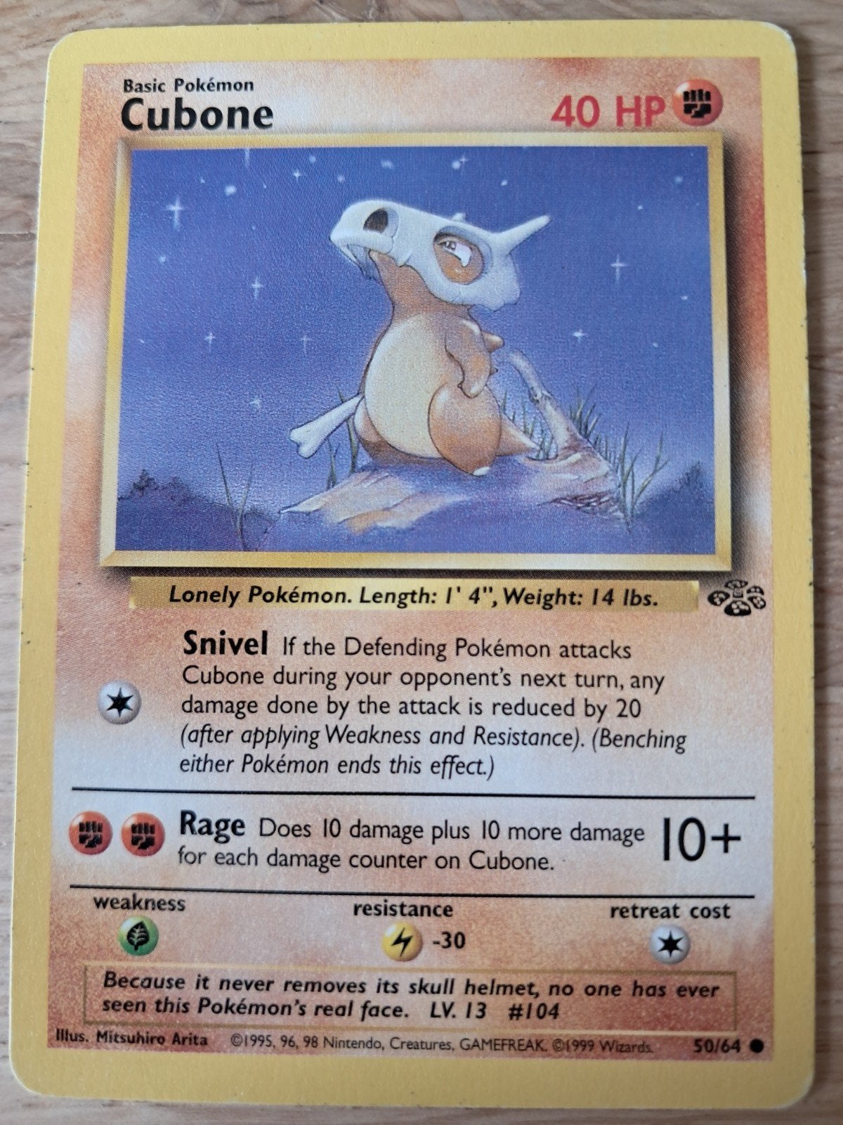 Cubone 50/64 - Pokemon kaart, Ophalen of Verzenden