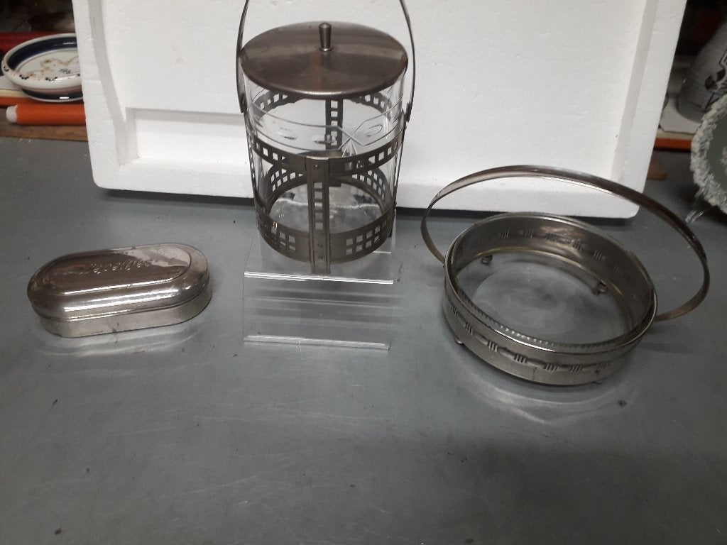 3 ANTIEKE ART DECO GEBRUIKSVOORWERPEN in ZEER GOEDE STAAT, Antiek en Kunst, Ophalen of Verzenden