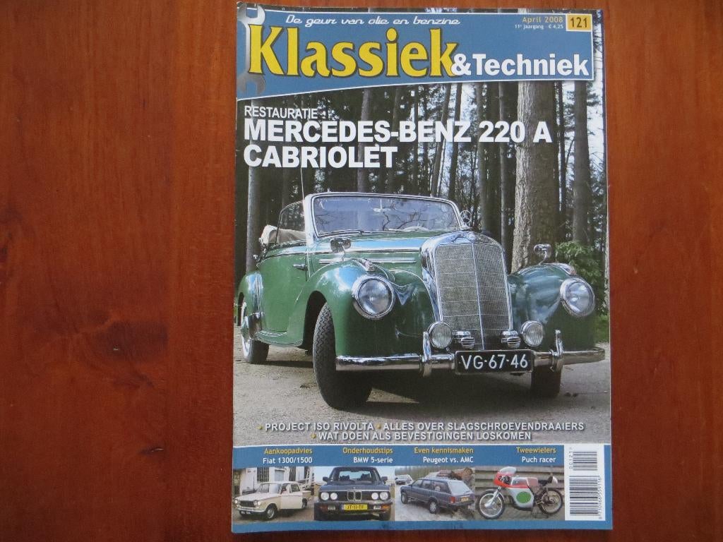 Klassiek & Techniek 121 Mercedes-Benz 220 A Cabriolet, Fiat, Ophalen of Verzenden, Nieuw, Mercedes