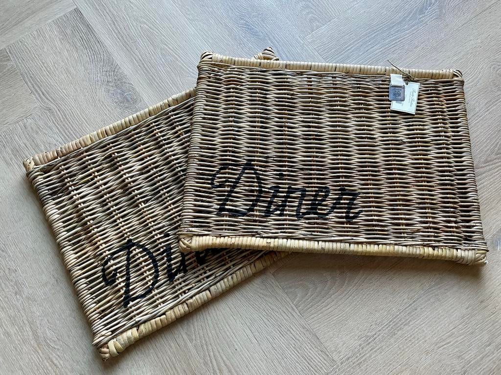Rivièra Maison rieten placemats set - Nieuw, Huis en Inrichting, Beige, Overige typen, Nieuw, Ophalen of Verzenden