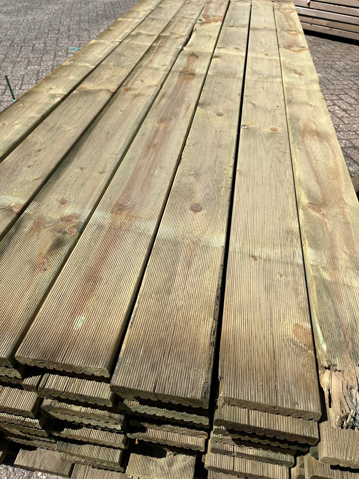 Mooie nieuwe terras planken, Ophalen, Nieuw, Hout