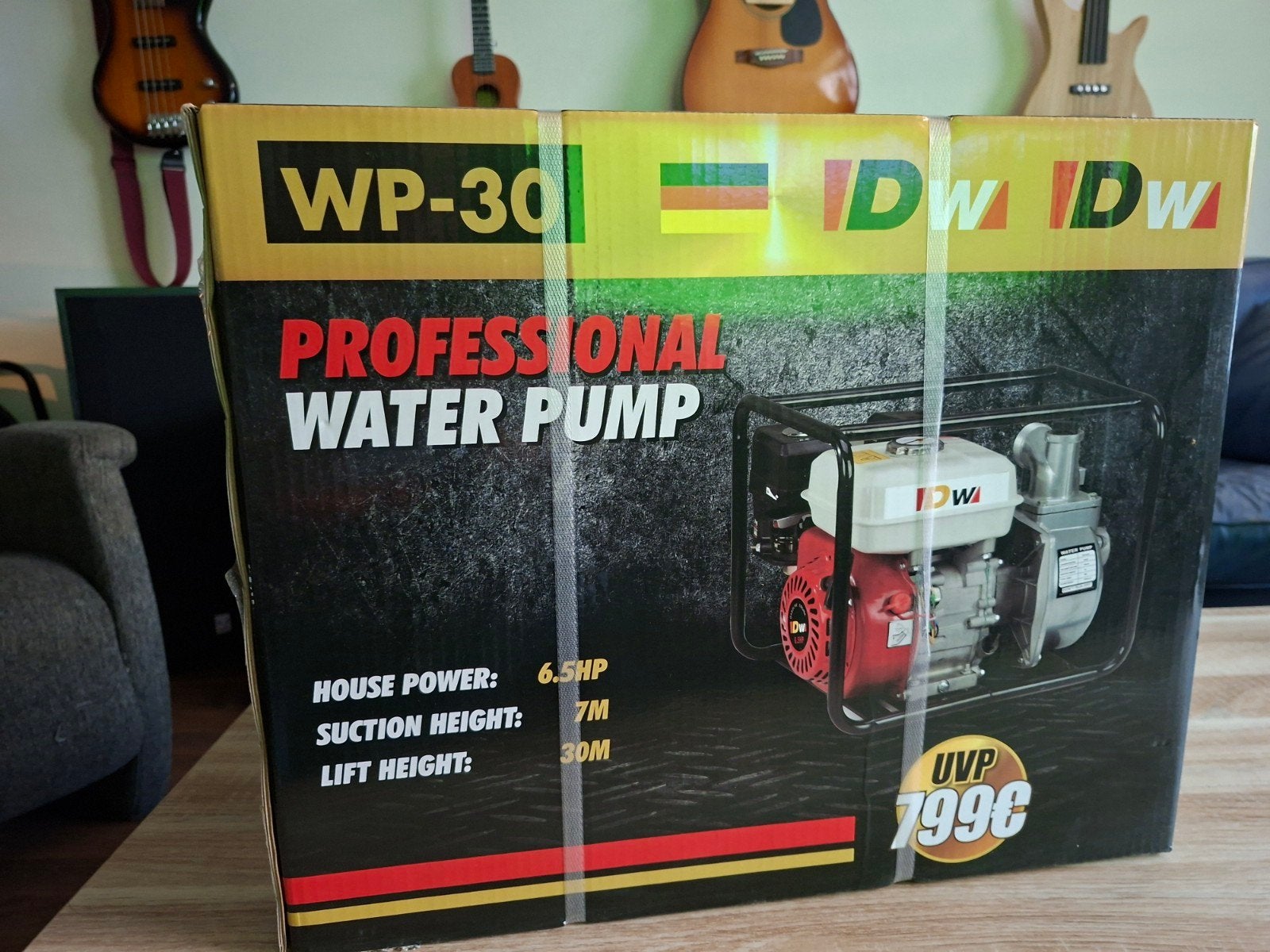 DW WP-30 Waterpomp - 6.5 PK Benzine Waterpomp, Tuin en Terras, Waterpompen, Ophalen of Verzenden