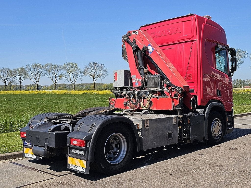 SCANIA R450 crane hmf 1720-k4, Automaat, Euro 6, Scania, Stoelverwarming