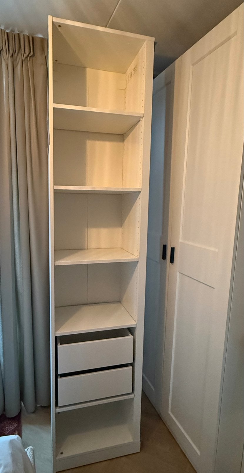 IKEA Pax hoekelement 53x35x236 met lades en planken, Ophalen, Met plank(en), 200 cm of meer, 50 tot 100 cm