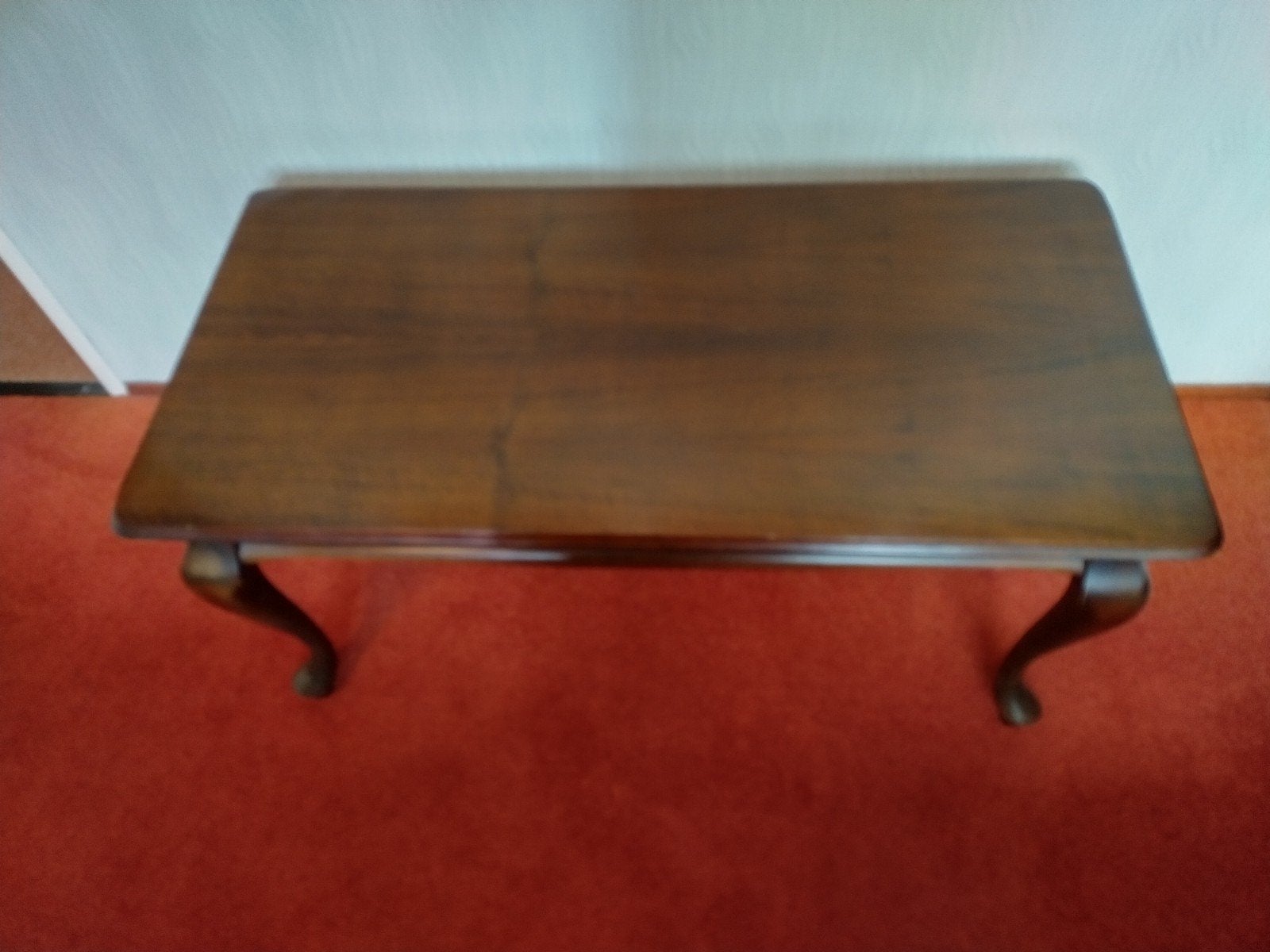 Queen Anne salontafel notenhout, Ophalen