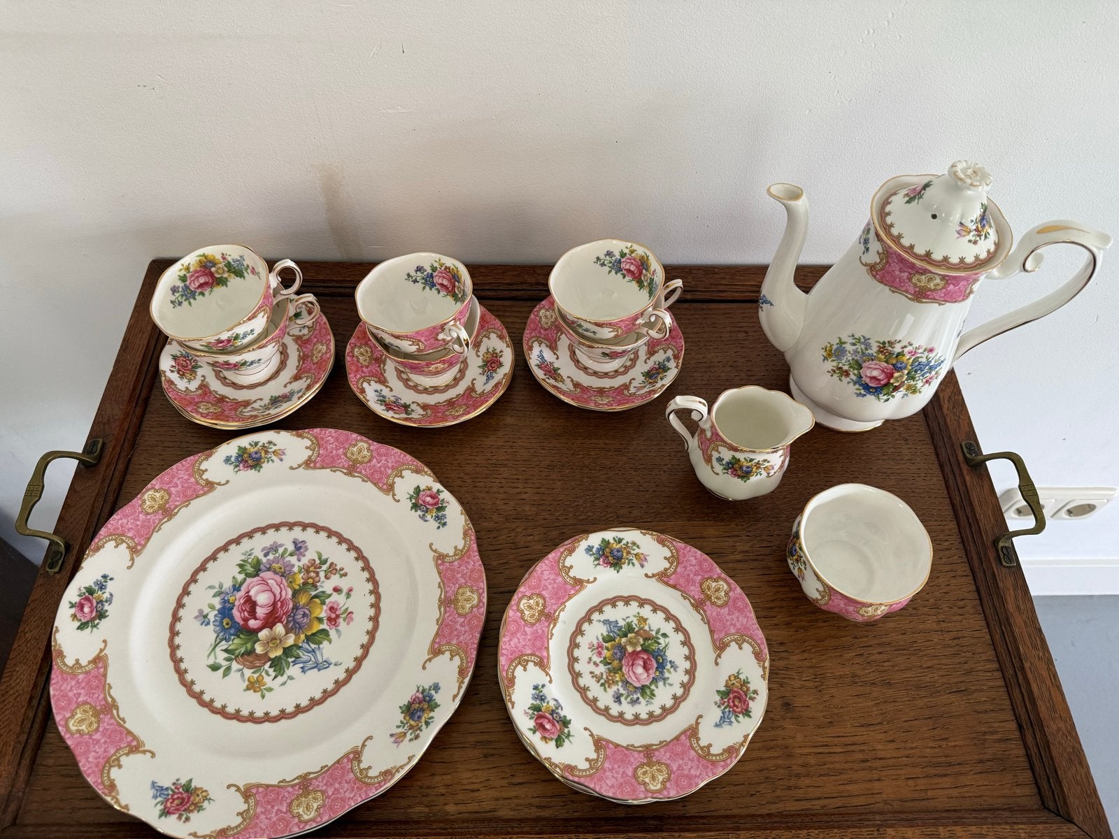 Royal Albert Lady Carlyle Theeservies - Compleet, Ophalen of Verzenden