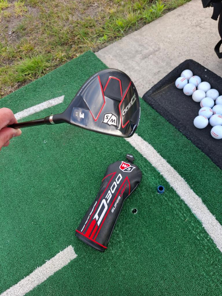 Wilson D300 Houten 3 - 15 graden met headcover, Ophalen of Verzenden, Gebruikt, Club, Overige merken