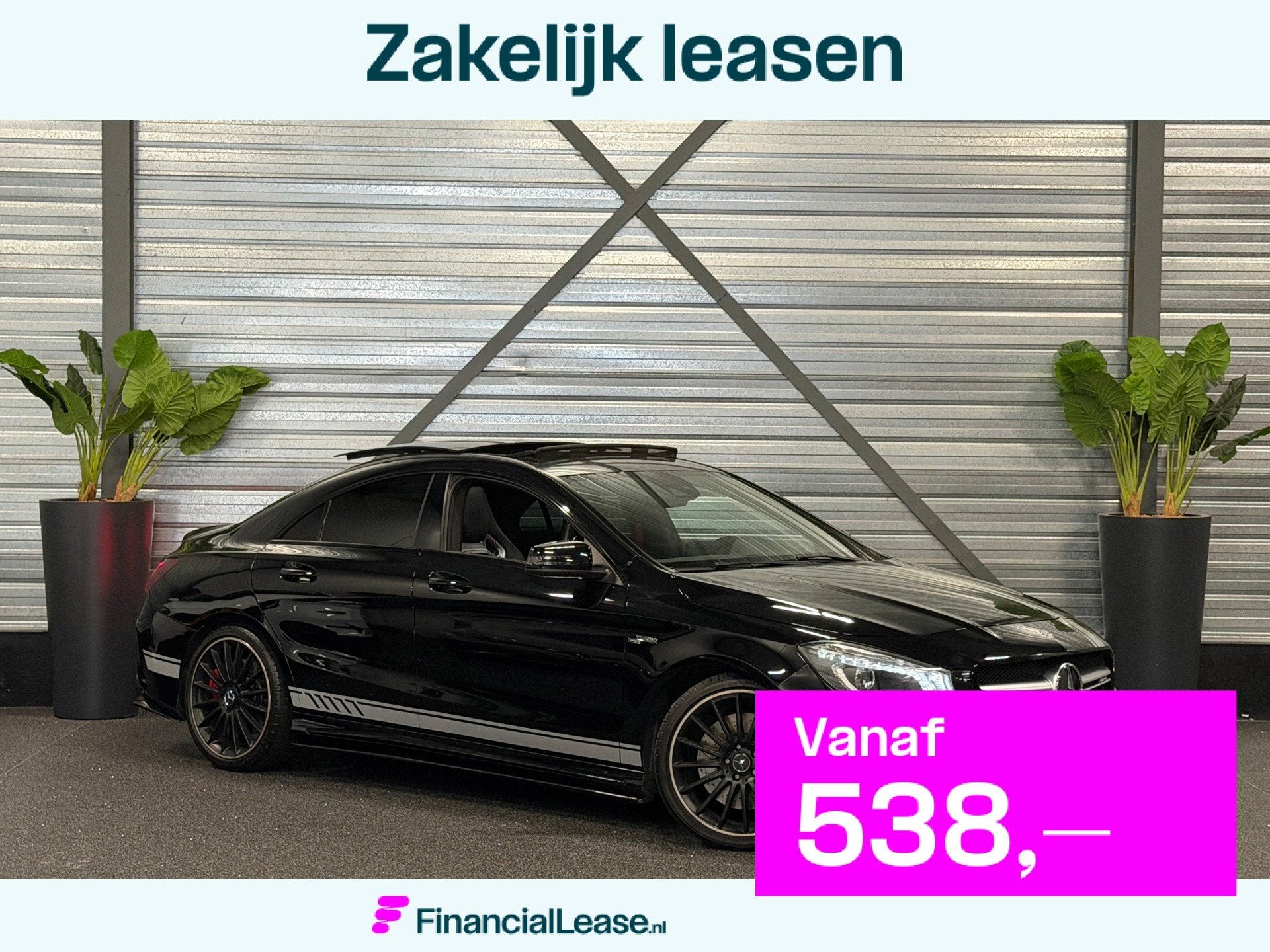 Mercedes-Benz CLA-klasse AMG 45 4MATIC 381-PK/LED/NAVI/PANO/, Automaat, CLA, Gebruikt, Euro 6