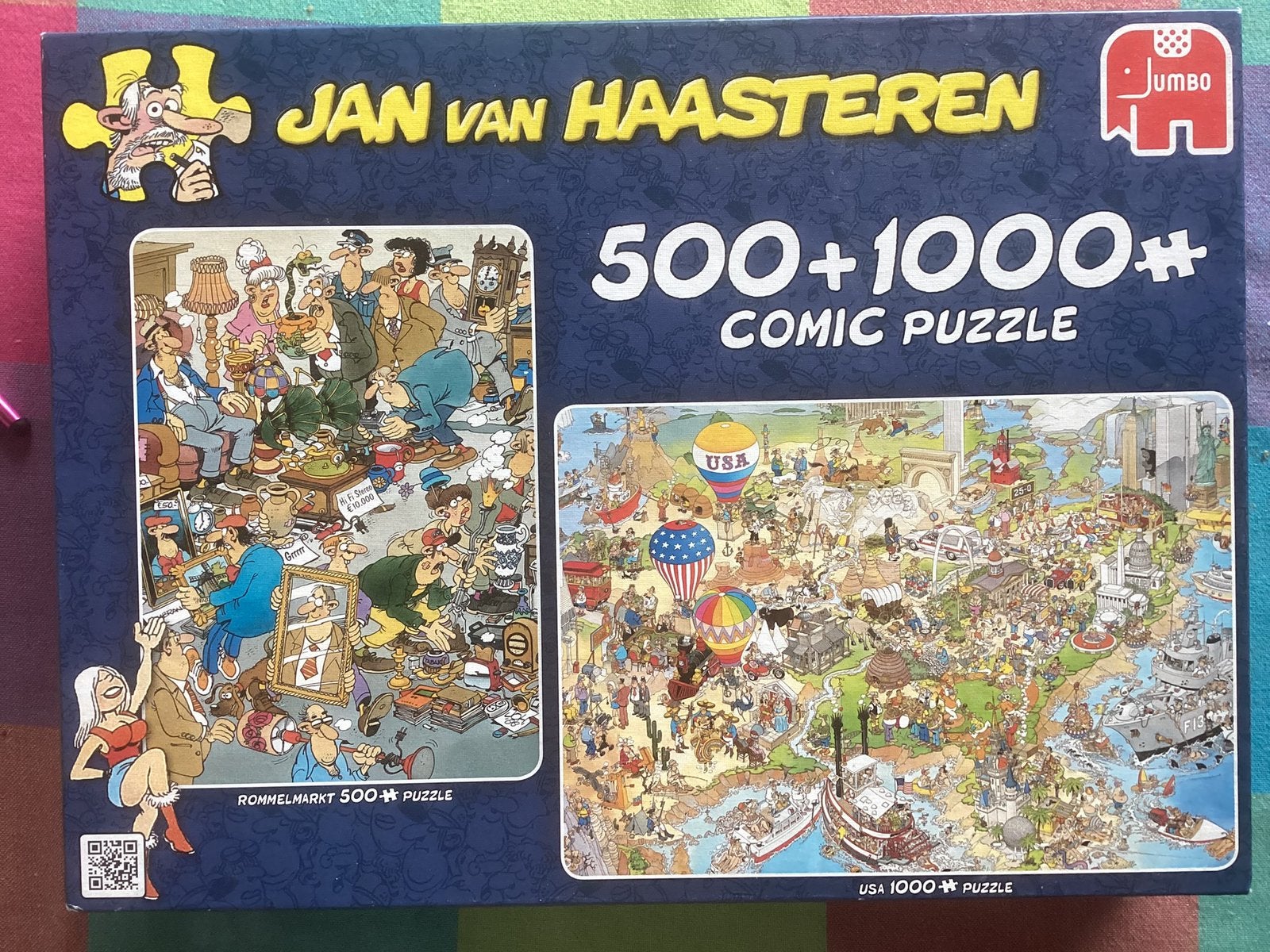 Puzzels Haasteren, Ophalen of Verzenden, 500 t/m 1500 stukjes, Gebruikt, Legpuzzel