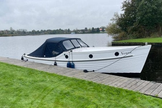 Stijlvolle bakdekker / kajuitsloep met ligplaats zaandam, Watersport en Boten, Ophalen, Overige merken, 9 m, Binnenboordmotor