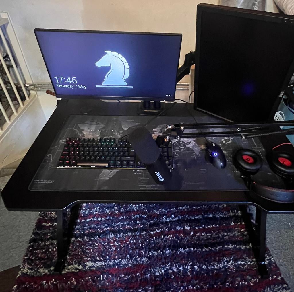 Complete Gaming Setup met 2 Monitoren + Alles wat nodig bent, Ophalen of Verzenden, Zo goed als nieuw, Gaming, Onbekend