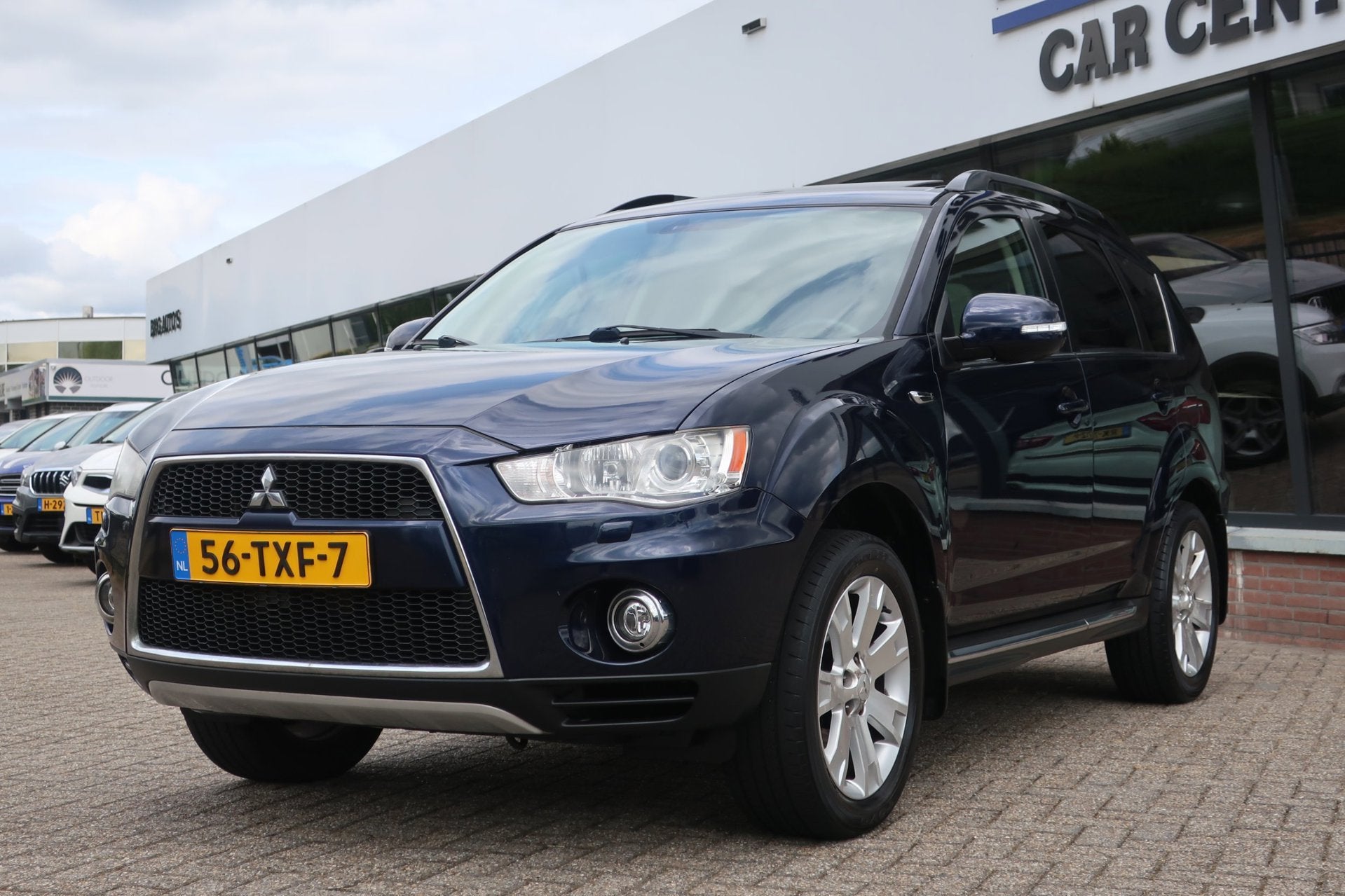 Mitsubishi Outlander 2.0 Edition Two 1e EIG_XENON_OPENDAK_LE, Auto's, Beige, 4 cilinders, Blauw, Bedrijf