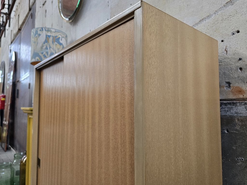 Vintage Duitse Opbergkast | Jaren 60 Design Kast Dressoir, Grenenhout, Vintage retro Mid Century Design, 25 tot 50 cm, Gebruikt